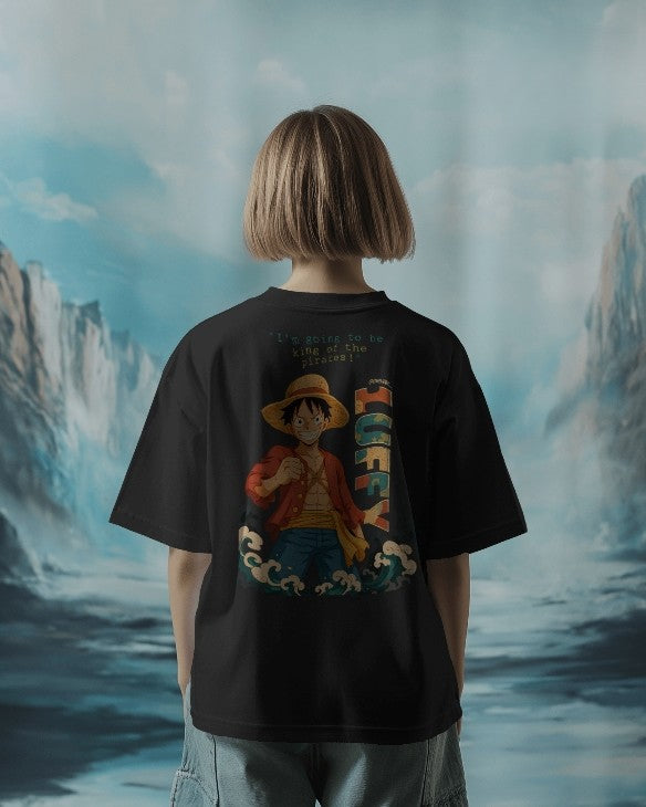 “Luffy – King of the Pirates” Oversized TEE