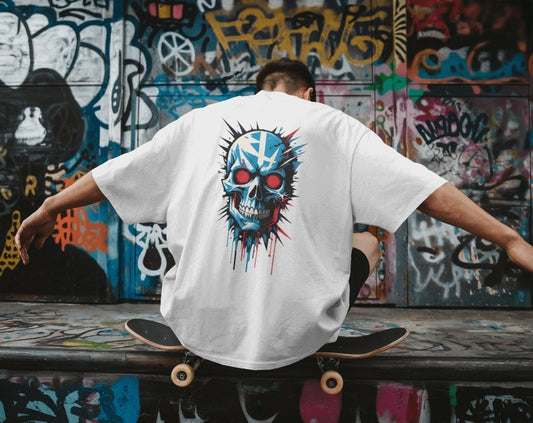 RED REIGN | Chaos Skull Drip Tee – Limited Drop