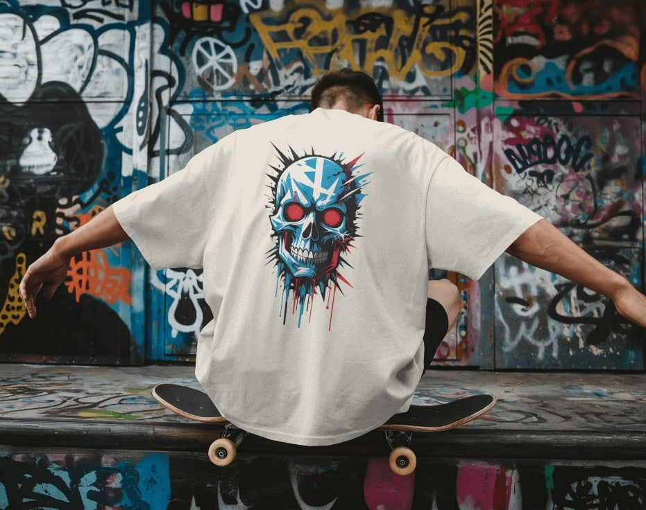 RED REIGN | Chaos Skull Drip Tee – Limited Drop