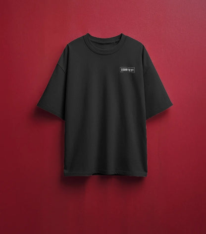 Courtesy Minimal Black Oversized Tee