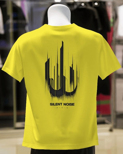 Silent Noise | Oversized Graphic Tee – Abstract Soundscape Series