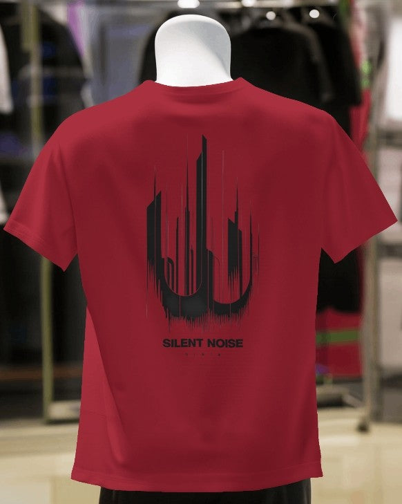 Silent Noise | Oversized Graphic Tee – Abstract Soundscape Series