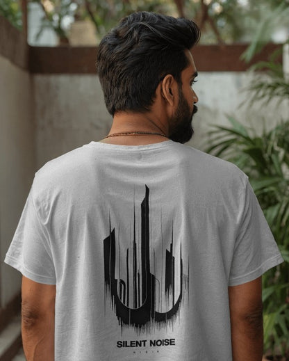 Silent Noise | Oversized Graphic Tee – Abstract Soundscape Series